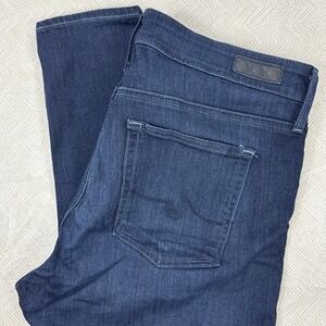 AG Adriano Goldschmied The Farrah Skinny High Rise Jeans‎ Women's 32R Blue Denim